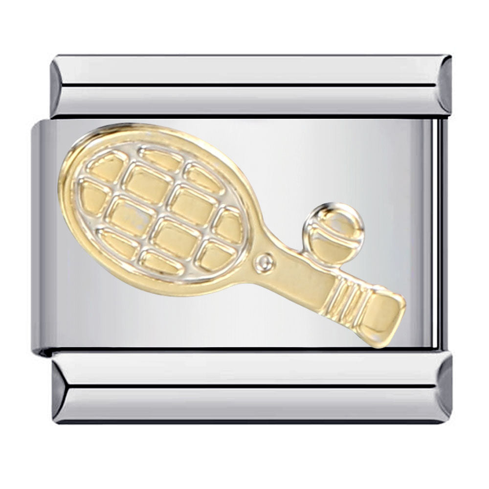 Sports Series DIY Stainless Steel Italian Module Bracelet Welding Pattern Personalized Elastic Splicing Bracelet