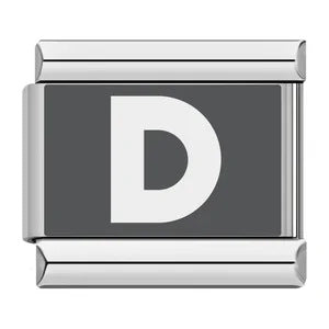 Laser Engraved 26 English Letters Italian Module Bracelet Stainless Steel Bracelet Italian Bracelet