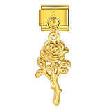 Single Hook Pendant Italian Module Bracelet Titanium Steel Splicing Strap Chain Italian Charm