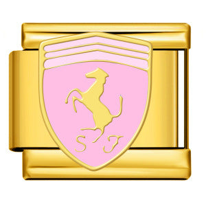 Italian Module Bracelet Automotive Logo Series Titanium Steel Welding Drip Oil DIY Elastic Splicing Table