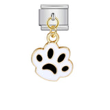 New Hook-style Colorful Drip Oil Claw Series Titanium Steel Italian Module Bracelet, DIY Elastic Splice Bracelet