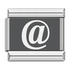 Laser Engraved 26 English Letters Italian Module Bracelet Stainless Steel Bracelet Italian Bracelet