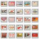 New Stainless Steel Welding Drip Oil Cartoon DIY Italian Module Bracelet Italian Module