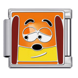 New Titanium Steel Welded Cartoon Italian Modular Bracelet Fashion DIY Stretch Bangle Splice Strap Chain