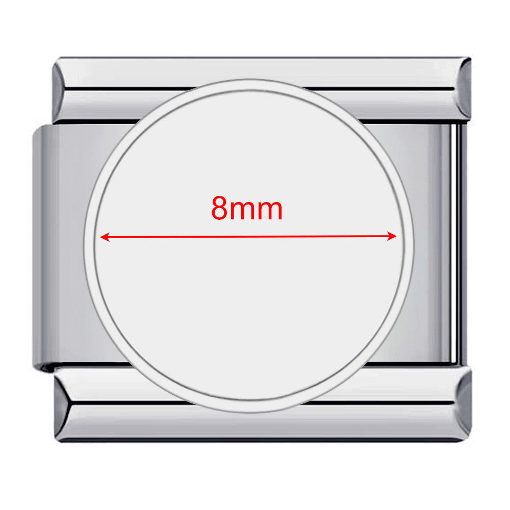 DIY Personalized Photo Frame Production, Titanium Steel Strap Chain, Fashionable Splicing Module Bracelet