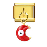 New Star Moon Series Pendant Italian Module Bracelet Single Hook Titanium Steel Elastic Splicing Strap Chain