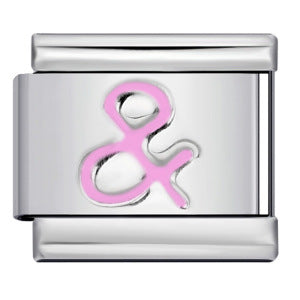 New Digital Symbol Series Italian Module Bracelet Stainless Steel Stamping DIY Elastic Bracelet Accessories Wholesale