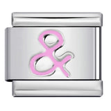 New Digital Symbol Series Italian Module Bracelet Stainless Steel Stamping DIY Elastic Bracelet Accessories Wholesale