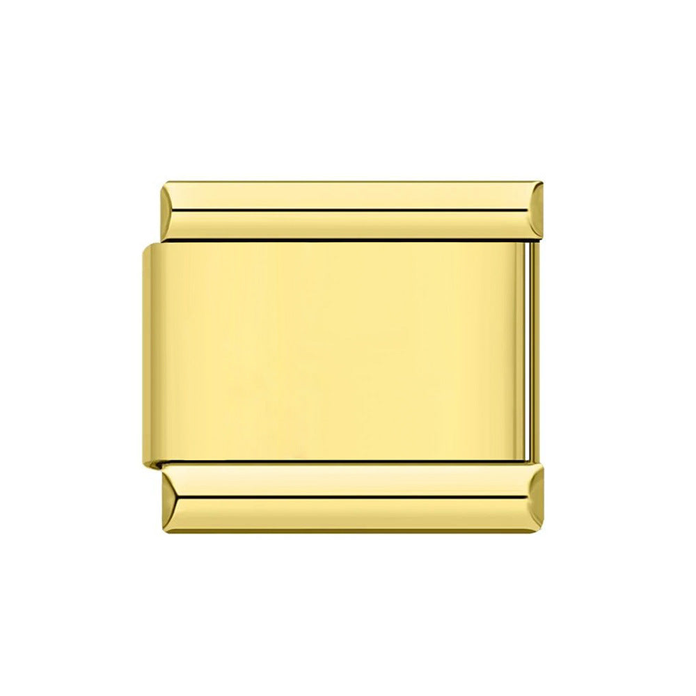 Colorful Laser Engraving Scene Pattern Engraving Italian Module Bracelet Splicing Titanium Steel Strap Chain