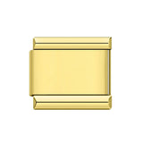 Colorful Laser Engraving Scene Pattern Engraving Italian Module Bracelet Splicing Titanium Steel Strap Chain