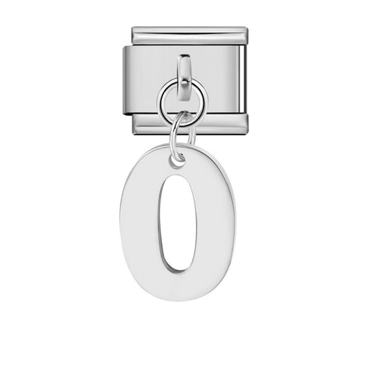 Single Digital Italian Module Bracelet Stainless Steel Hook Pendant DIY Elastic Bracelet Accessory