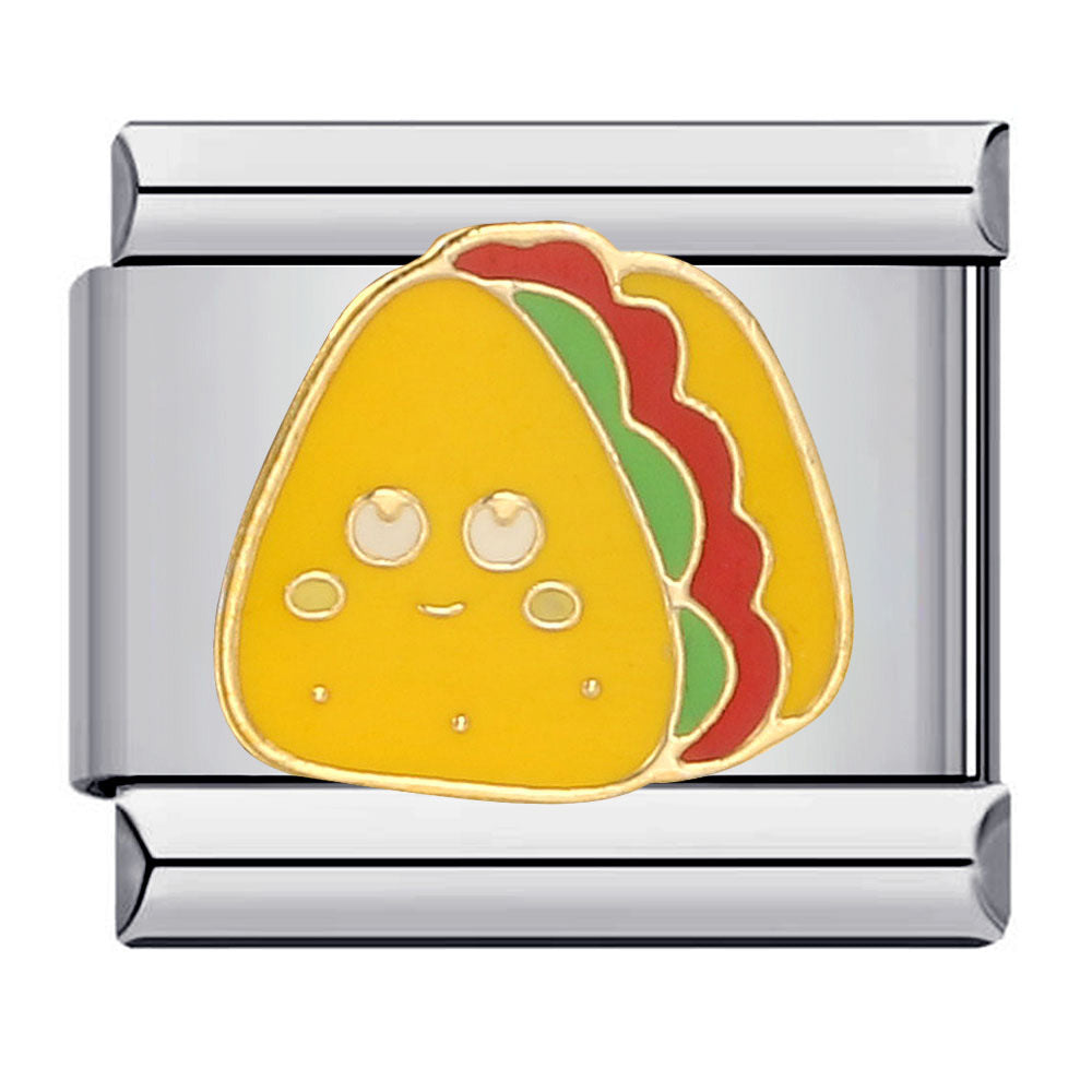 Delicious Food Italian Module Bracelet New Titanium Steel Welding Drip Oil Cartoon DIY Splicing Bracelet