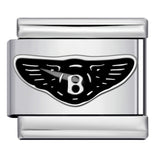 Logo Element Titanium Steel Welded Gold-plated Drip Oil Bracelet DIY Italian Module Bracelet Elastic Splicing Strap Chain