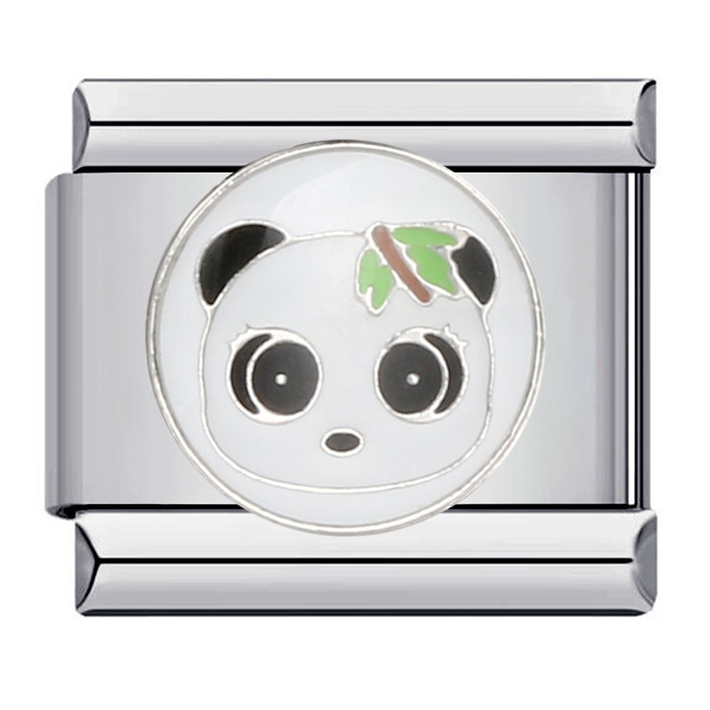 New Stainless Steel Drip Oil Cartoon DIY Italian Module Bracelet with Personalized Welding Pattern and Elastic Splicing Bracelet