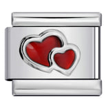 Stainless Steel Italian Module Bracelet with Gold Plated Stamping Pattern, Drip Oil DIY Elastic Personalized Strap Chain