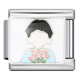 Italian Module Bracelet Fashion Drip Oil Titanium Steel Bracelet DIY Strap Chain Children's Toy Gift Wholesale