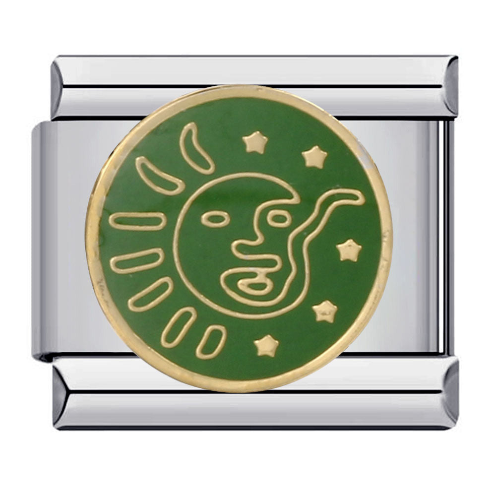 Italian Charm Bracelet Titanium Steel Welded Space Universe Series Italian Module Bracelet