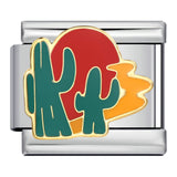 American Cultural Elements Italian Modular Bracelet Titanium Steel Welded Drip Oil Bracelet