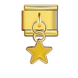 New Star Moon Series Pendant Italian Module Bracelet Single Hook Titanium Steel Elastic Splicing Strap Chain