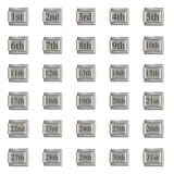 New Stainless Steel Date Italian Module Bracelet Laser Engraved Bracelet Italian Bracelet