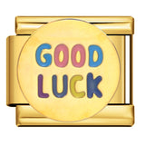 Gold Bottom Italian Module Bracelet Welding Dripping Oil Titanium Steel Bracelet Fashion DIY Italian Bracelet