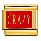 Gold Background Red Series Module Bracelet Accessories, Stainless Steel DIY Free To Match with Italian Charms Handmade Accessories