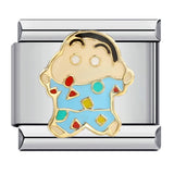 New Cartoon Character Italian Modular Bracelet Stainless Steel Welded DIY Stretch Link Bracelet