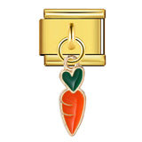 Charm Pendant Hook Style Italian Module Bracelet Titanium Steel Drip Oil Pattern DIY Bracelet Gift for Girls