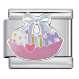 New Warm Mother's Day Series Bracelet Titanium Steel Gold Plated Welding Pattern DIY Italian Module Bracelet