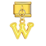 Gold Background, Colorful Oil Dripping Letters, Italian Module Bracelet, Titanium Steel Welded Hook, Fashionable and Simple Wristband Accessory