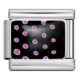 Personalized Pattern Italian Module Bracelet Stainless Steel Welding Drip Oil Cartoon DIY Elastic Splicing Bracelet