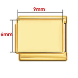 New Photo Empty Base Italian Module Bracelet Round Heart Shaped Titanium Steel DIY Free Splicing Bracelet Accessories