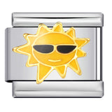 Four Season Element Gold-plated Oil Drop DIY Italian Module Bracelet with Personalized Welding Pattern Stainless Steel Bracelet