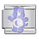 Classic Cute Bear Italian Module Bracelet Stainless Steel Welding Pattern DIY Elastic Splicing Bracelet