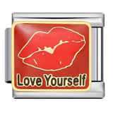 European and American Cross-border Italian Module Bracelet DIY Titanium Steel Welding Pattern Gold-plated Drip Oil Bracelet Accessories Wholesale