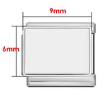 New Photo Empty Base Italian Module Bracelet Round Heart Shaped Titanium Steel DIY Free Splicing Bracelet Accessories