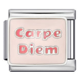 Pink Italian Modular Bracelet Titanium Steel Welding Gold Plated DIY Cartoon Free Connect Bracelet