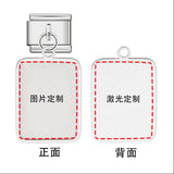 Cross Border Hot Selling Square Pendant Double-sided Laser Engraving Picture Making Engraving DIY Italian Module Bracelet