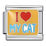 Pet Crowd Elements Italian Module Bracelet Welding Pattern Drip Oil DIY Elastic Splicing Stainless Steel Bracelet