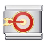 New Chess and Card Entertainment Stainless Steel Italian Module Bracelet Gold Plated Drip Oil Personalized DIY Welding Bracelet Wholesale