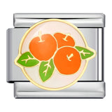 Four Season Element Gold-plated Oil Drop DIY Italian Module Bracelet with Personalized Welding Pattern Stainless Steel Bracelet