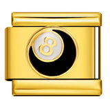 Italian Style Gold Black Modular Bracelet Titanium Steel Drip Welding Design DIY Stretchable Bangle