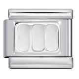 New Titanium Steel Pentagram Eye Italian Module Bracelet Stamped Pattern Drip Oil DIY Elastic Strap Chain