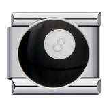 Black Gold Plated Cartoon DIY Italian Modular Bracelet Unique Welded Pattern Stainless Steel Bangle