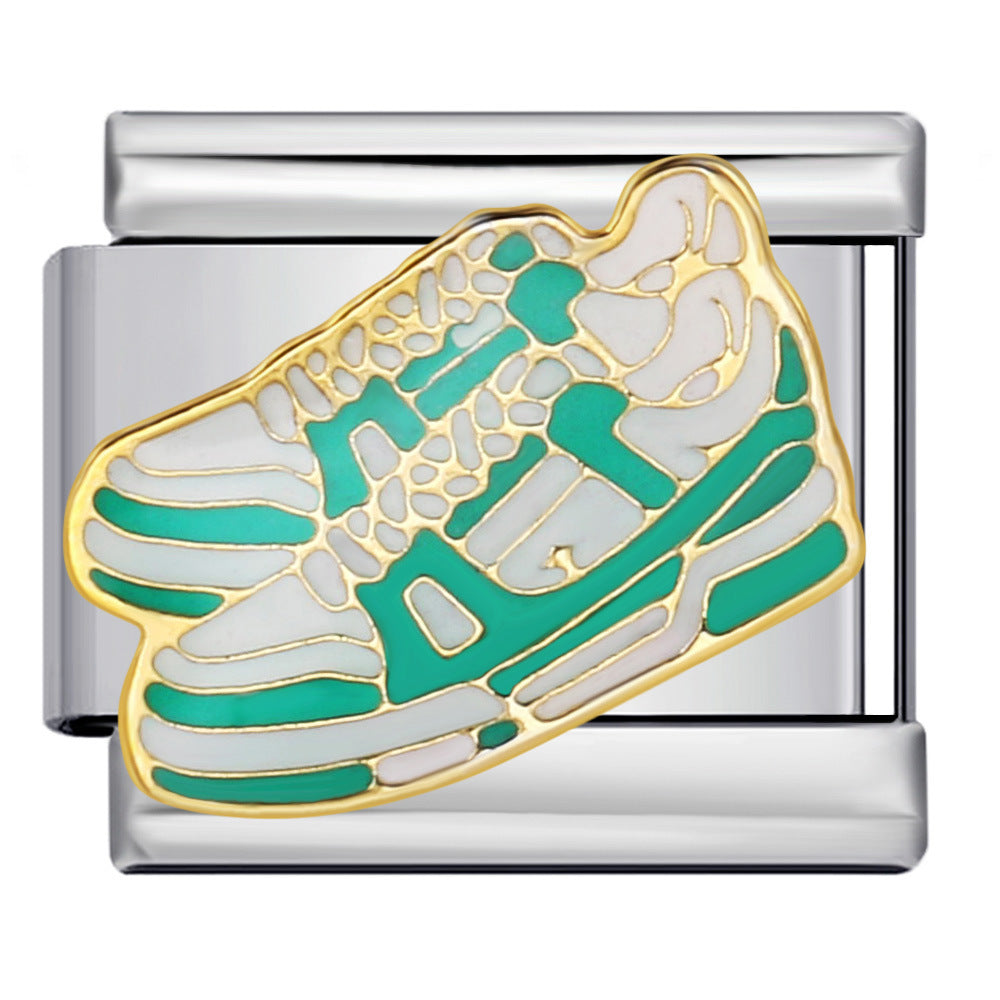 Valentine's Day Gift Perfume Lipstick Italian Module Bracelet Titanium Steel Gold Plated Welding DIY Watch Band Chain Bracelet