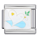 Stainless Steel Welding Drip Oil Animal Pattern DIY Italian Module Bracelet Free Splicing Elastic Accessories Wholesale