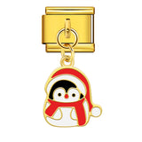 Single Hook Christmas Style Italian Module Bracelet with Gold Sole and Elastic Splicing DIY Titanium Steel Strap Chain