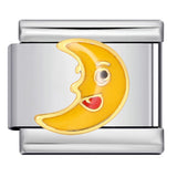 Titanium Steel Gold-plated Drip Welding Pattern DIY Italian Module Bracelet Italian Charm Bracele