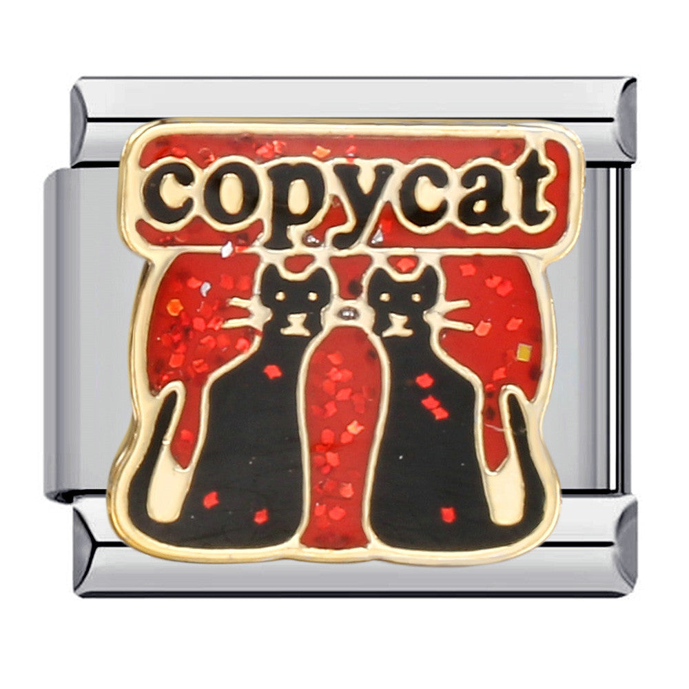 Italian Charm Fashion Stainless Steel Bracelet Gold Silver Welded Drip Oil DIY Modular Jewelry Wholesale