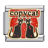 New Stainless Steel Welding Drip Oil Cartoon DIY Italian Module Bracelet Italian Module